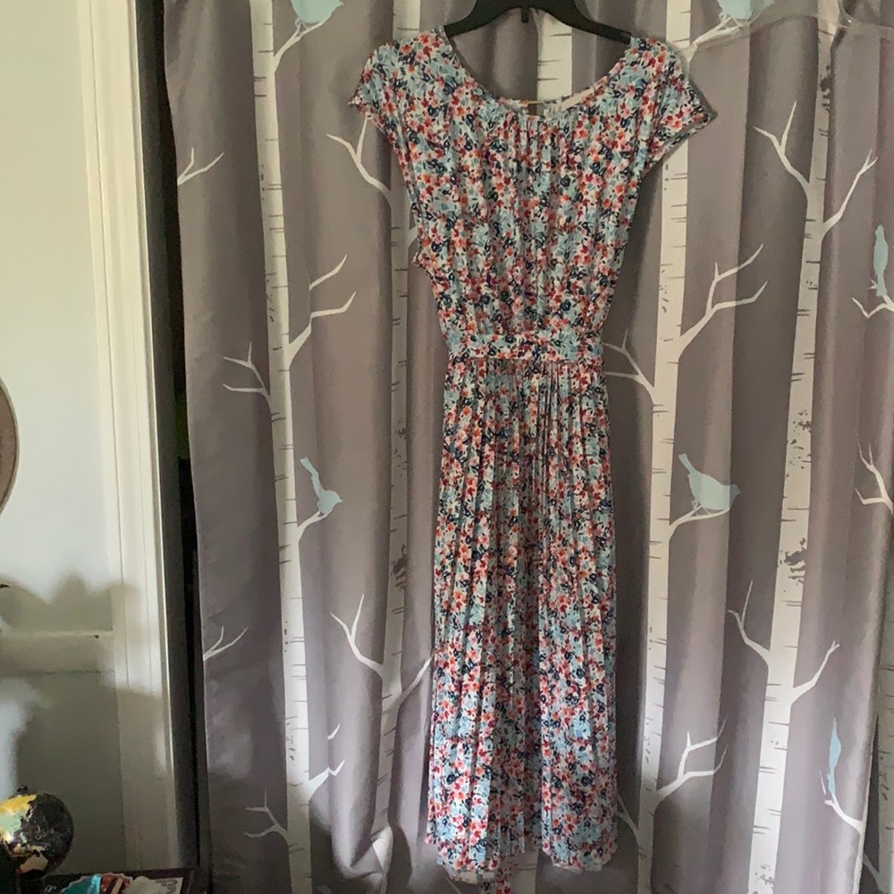 Loft floral midi dress